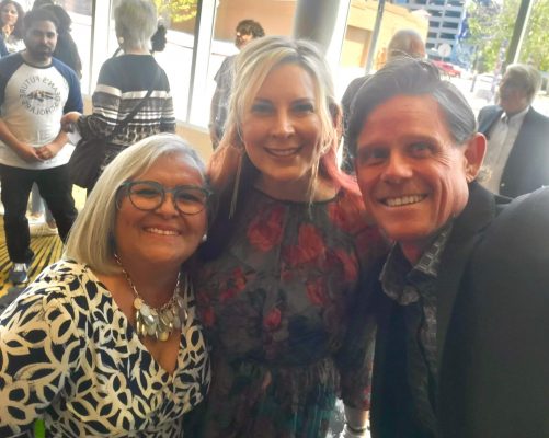 Isabelle Wilson, former ED of Nevada Women’s Fund, pictured here with Christina and Kent.